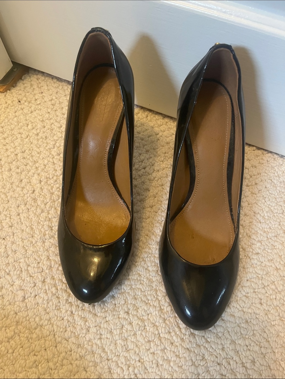 Coach Black Patent Leather Pumps
